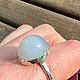 Кольцо с Голубым Агатом серебро 925. Кольца. Jeweller -Danil. Ярмарка Мастеров.  Фото №5