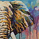 Картина слон Африканское Сафари 40 х 50 холст. Картины. ЯРКИЕ КАРТИНЫ Наталии Ширяевой. Ярмарка Мастеров.  Фото №4