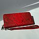 Python Red Leather Wallet. Wallets. ulijana-zijangirova. My Livemaster. Фото №5