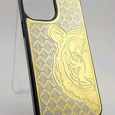 Сумки ручной работы. Ярмарка Мастеров - ручная работа Чехол для iPhone 12 Pro Max "Тигр" Златоуст. Handmade.