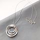 Order Pendant round pendant on a very long chain water Circles. LovelyStones. Livemaster. . Necklace Фото №3