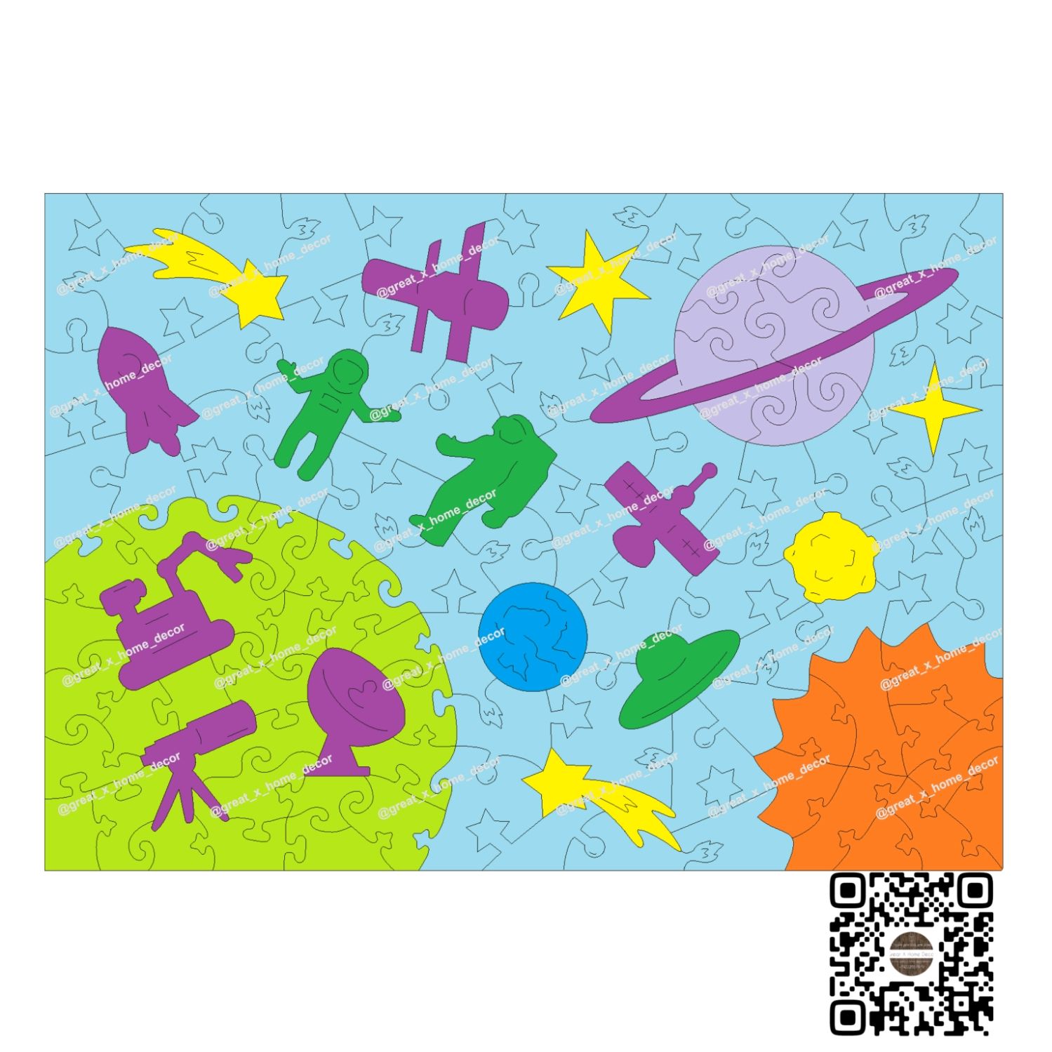 Макеты для резки пазлов, файлы для изготовления пазлов, корел макеты в ...