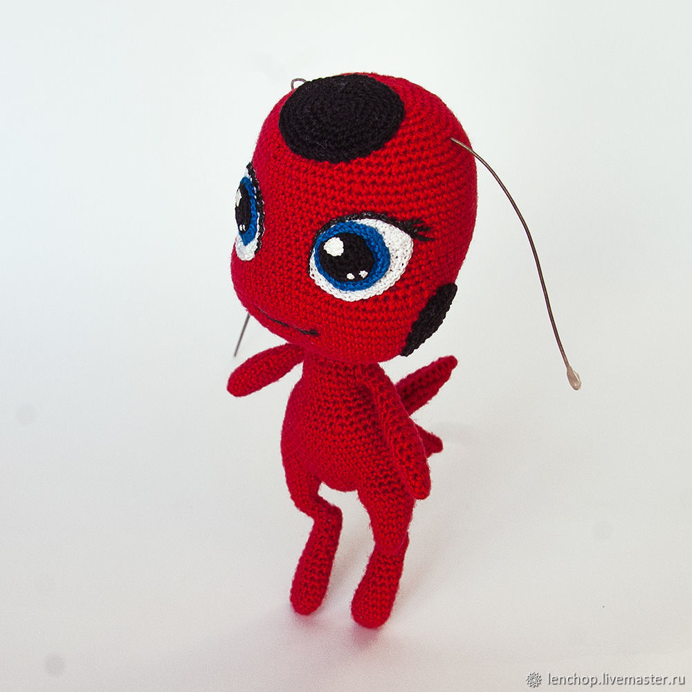 Amigurumi pattern. Crochet kwami Tikki Miraculous LadyBug купить на