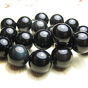 Материалы для творчества handmade. Livemaster - original item Obsidian rainbow smooth ball 14 mm. Handmade.