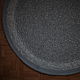 The knitted rug round wool blend gray Bordeaux, Carpets, Volgograd,  Фото №1