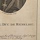 Винтаж: 1790 CARDINAL DUC DE RICHELIEU Старинная гравюра 18 век!!!. Картины винтажные. VERY GOOD DAY. Ярмарка Мастеров.  Фото №4