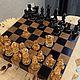 Заказать Эксклюзивные шахматы из дерева и эпоксидной смолы. art_bondira. Ярмарка Мастеров. . Шахматы Фото №3