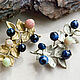 Brooch pin 'Blueberry' large wild berries, Brooches, St. Petersburg,  Фото №1