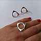 Order kit. Stylish Triangle Ring and Earrings. Silver 925 sample. Silver-Sity (serebro-kvartal). Livemaster. . Rings Фото №3