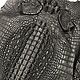 Crocodile skin, embossed dorsal part, width 40 cm, Leather, St. Petersburg,  Фото №1