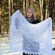 Handkerchiefs:Openwork down scarf 'Chamomile field' hand-knitted. Shawls1. Down shop (TeploPuha34). Online shopping on My Livemaster.  Фото №2