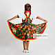 Russian folk costume for girls ' Khokhloma'. Carnival costumes for children. SLAVYANKA. My Livemaster. Фото №5