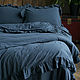 Bed set 'washed cotton' made of boiled cotton.blue. Bedding sets. Постельное. Felicia Home. Качество + Эстетика. Online shopping on My Livemaster.  Фото №2