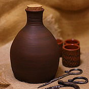 Посуда handmade. Livemaster - original item Decanter Bottle ceramics. Handmade.