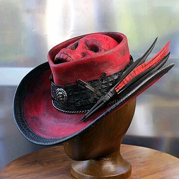 Аксессуары ручной работы. Ярмарка Мастеров - ручная работа Шляпа из фетра "Deadpool". Handmade.