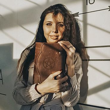 Канцелярские товары ручной работы. Ярмарка Мастеров - ручная работа Книга Теней Альбом из кожи. Handmade.