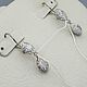 Order Silver earrings with Swarovski crystals. yakitoriya. Livemaster. . Earrings Фото №3