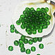 Round beads 40 pcs 4 mm Green Matte, Beads1, Solikamsk,  Фото №1
