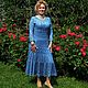 Author's knitted silk dress Lera, Dresses, Moscow,  Фото №1