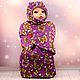 Réplica de producto saco de Dormir con capucha en la muñeca. Clothes for dolls. Милые вещи для кукол. Интернет-магазин Ярмарка Мастеров.  Фото №2