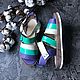 Melody sandals purple / turquoise lacquer / white, Sandals, Moscow,  Фото №1