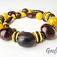 Beads, stones and nuts. Necklace. Grafoli jewellery. Online shopping on My Livemaster.  Фото №2