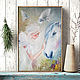 Magic, painting with a horse, portrait of a girl, white doves, Pictures, St. Petersburg,  Фото №1