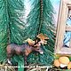 Три медведя - кукольный домик в чемодане. Кукольные домики. Вандина Наталья Чемоданы и Сказки. Ярмарка Мастеров.  Фото №5