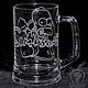 Homer Simpson. Beer mug. Wine Glasses. ArtGraving. My Livemaster. Фото №4