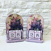 Канцелярские товары handmade. Livemaster - original item Perpetual calendar lilac. Handmade.