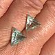 Аквамарины пара 4 ct. Серьги классические. Камни натуральные, Jeweller138. Интернет-магазин Ярмарка Мастеров.  Фото №2