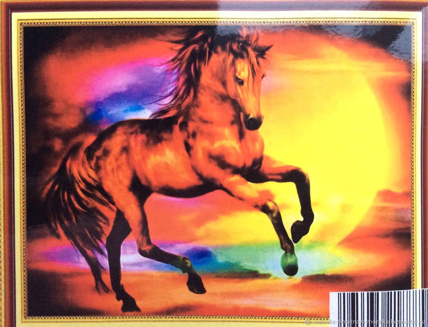Алмазная мозаика Огненная лошадь