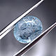 3.80 ct. Аквамарин, овал. Мозамбик. + гемм. заключение. Кристаллы. Зов Камня - магазин украшений. Ярмарка Мастеров.  Фото №4