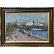 Картины и панно handmade. Livemaster - original item Pictures: View of the Kremlin/ 40h60 cm / oil on canvas. Handmade.