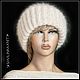 Шапка "А-ля Такори" жемчуг(шапка жен, шапка вяз). Шапки. Ирина(shvilinka.knit). Ярмарка Мастеров.  Фото №4