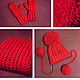Set knitted For Thumbelina, knitted cap, scarf - snud and mittens, Caps, Minsk,  Фото №1