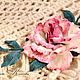 Flowers leather Tea rose Charm suede brooch gift for woman. Brooches. flowersstyle (flowersstyle). My Livemaster. Фото №4