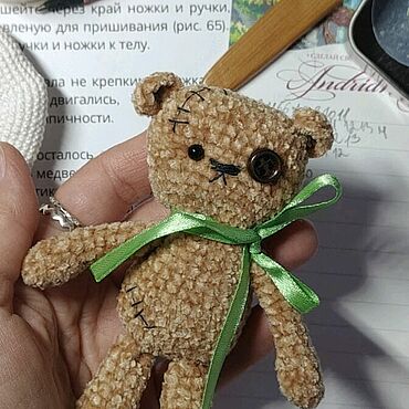 Куклы и игрушки ручной работы. Ярмарка Мастеров - ручная работа Мишка, плюшевый Мишка, карманный Мишка, брелок, обвес, медвежонок. Handmade.