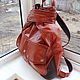 Backpack leather women's Trussardi. Classic Bag. Innela- авторские кожаные сумки на заказ.. My Livemaster. Фото №4