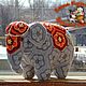 Вязаный  слон Джайта в стиле "Африканский цветок", Мягкие игрушки, Кировград,  Фото №1