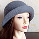Order Hat felted 'Classic grey'. Oksana Moleva. Livemaster. . Hats1 Фото №3