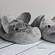 'Symbol of the year' felted men's Slippers. Slippers. Bugrina Oksana. Online shopping on My Livemaster.  Фото №2