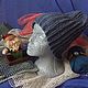 Beanie hat is knitted by cross crocheting yarn half wool, Caps, Troitsk,  Фото №1