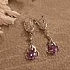 Серьги "Романтика". Александрит, серебро. Серьги классические. Tatyana's Jewelry for the soul. Ярмарка Мастеров.  Фото №5