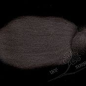 Материалы для творчества handmade. Livemaster - original item Australian Merino is 21 MD. Black coffee. Germany. wool for felting. Handmade.