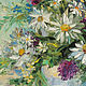 Painting Bouquet of wild flowers still Life Daisies in a vase Field bouquet. Pictures. olga-klim (olga-klim). My Livemaster. Фото №5