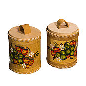 Посуда handmade. Livemaster - original item Birch bark basket. salt shaker. Sugar bowl. Jar for tea. Art.3017. Handmade.