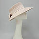 A hat for racing 'Stranger'. Color cream. Hats1. Exclusive HATS. LANA ANISIMOVA.. My Livemaster. Фото №4