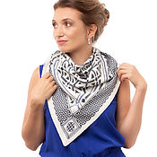 Аксессуары handmade. Livemaster - original item scarves: Pashmina handkerchief with print. Handmade.