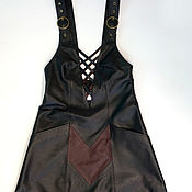 Одежда handmade. Livemaster - original item sundresses: Leather sundress. Handmade.